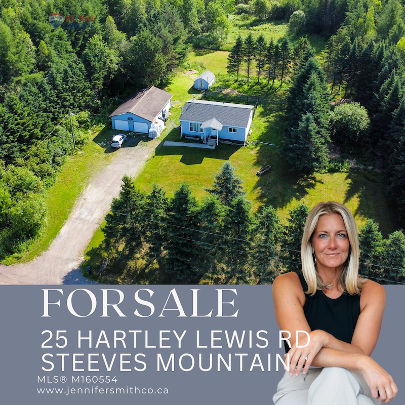 25 HARTLEY LEWIS RD: FOR SALE – Steeves Mountain  – Jennifer Smith